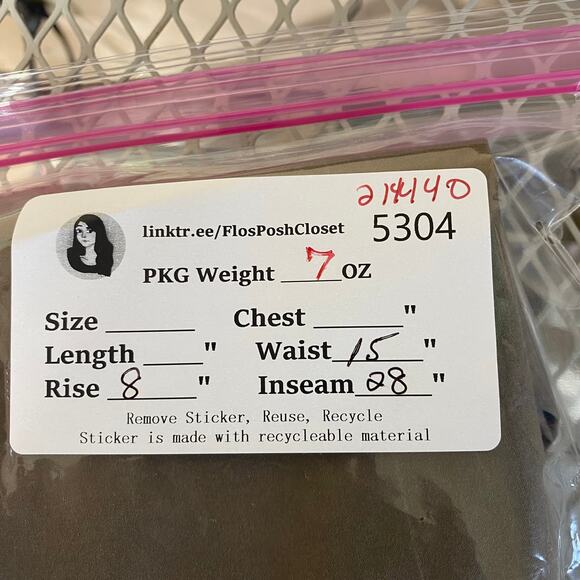 109. BCBG Denise The Tuxedo Cotton Khaki Pant Trousers Size 0 Straight Low Rise - Picture 12 of 12